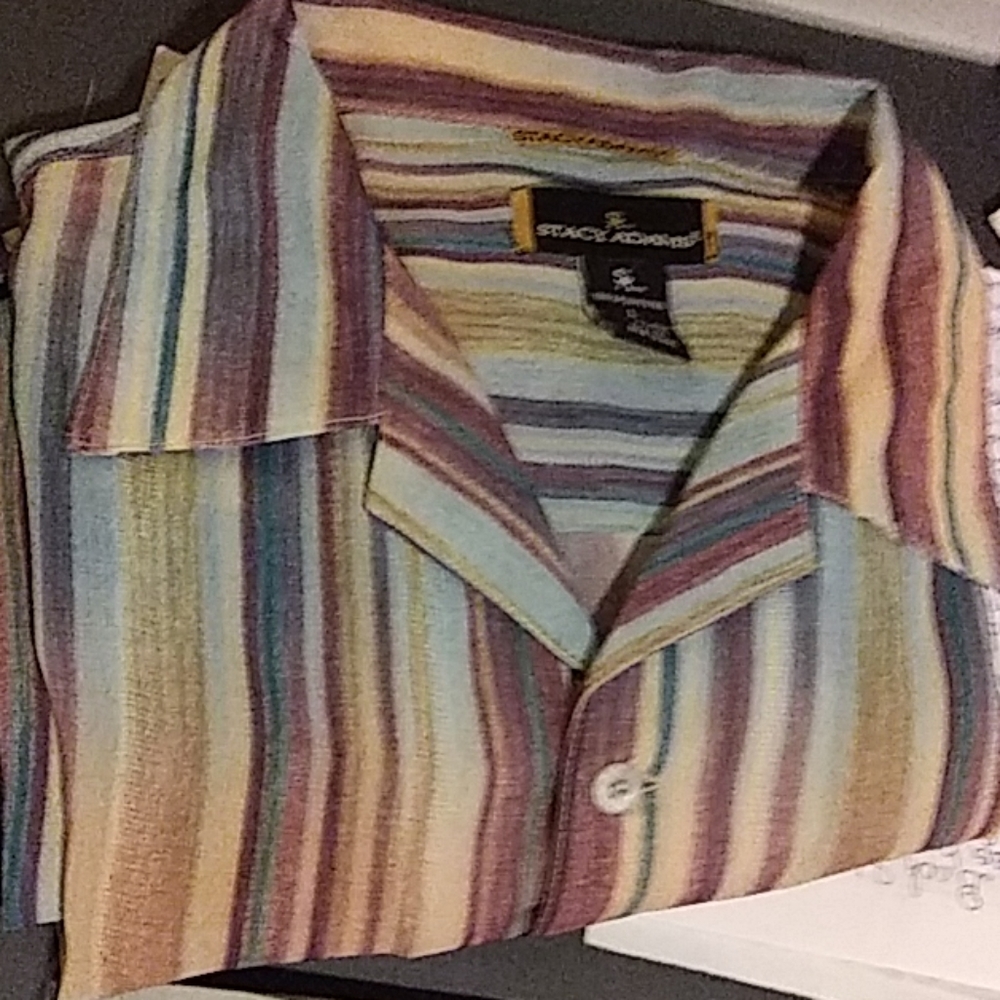 Multicolored over shirt button up